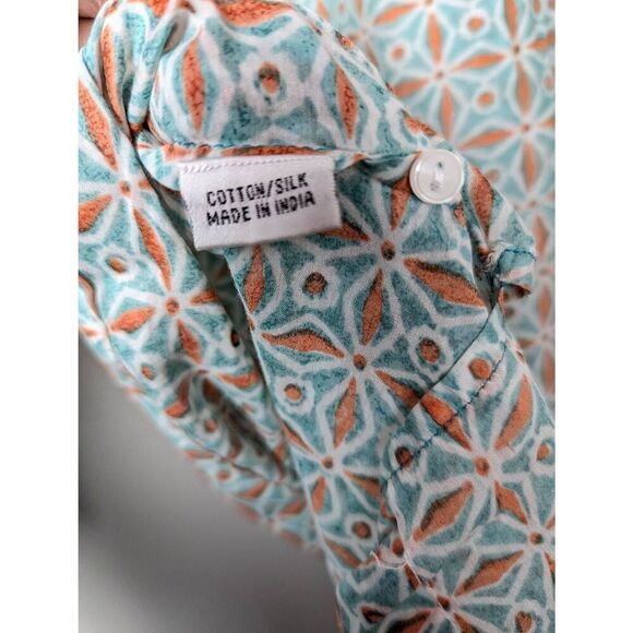 Roberta Roller Rabbit cotton silk top Small - Picture 3 of 7